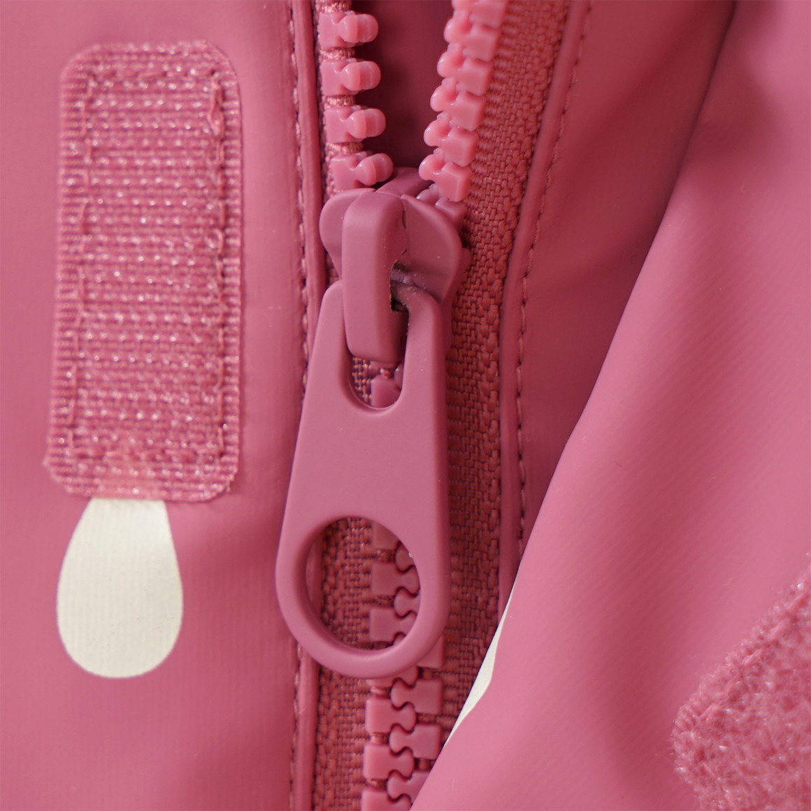 Yigga Kinder Regenjacke mit Regentropfen-Muster altrosa