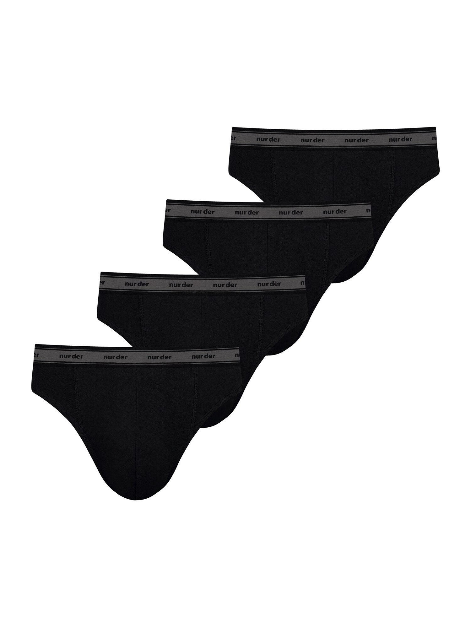 NUR DER Herren Slip GOTS Organic Cotton 4er Pack