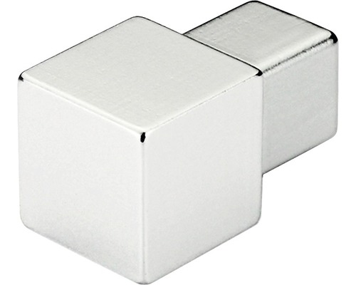 Hoekstuk Dural Squareline aluminium chroom 9 mm