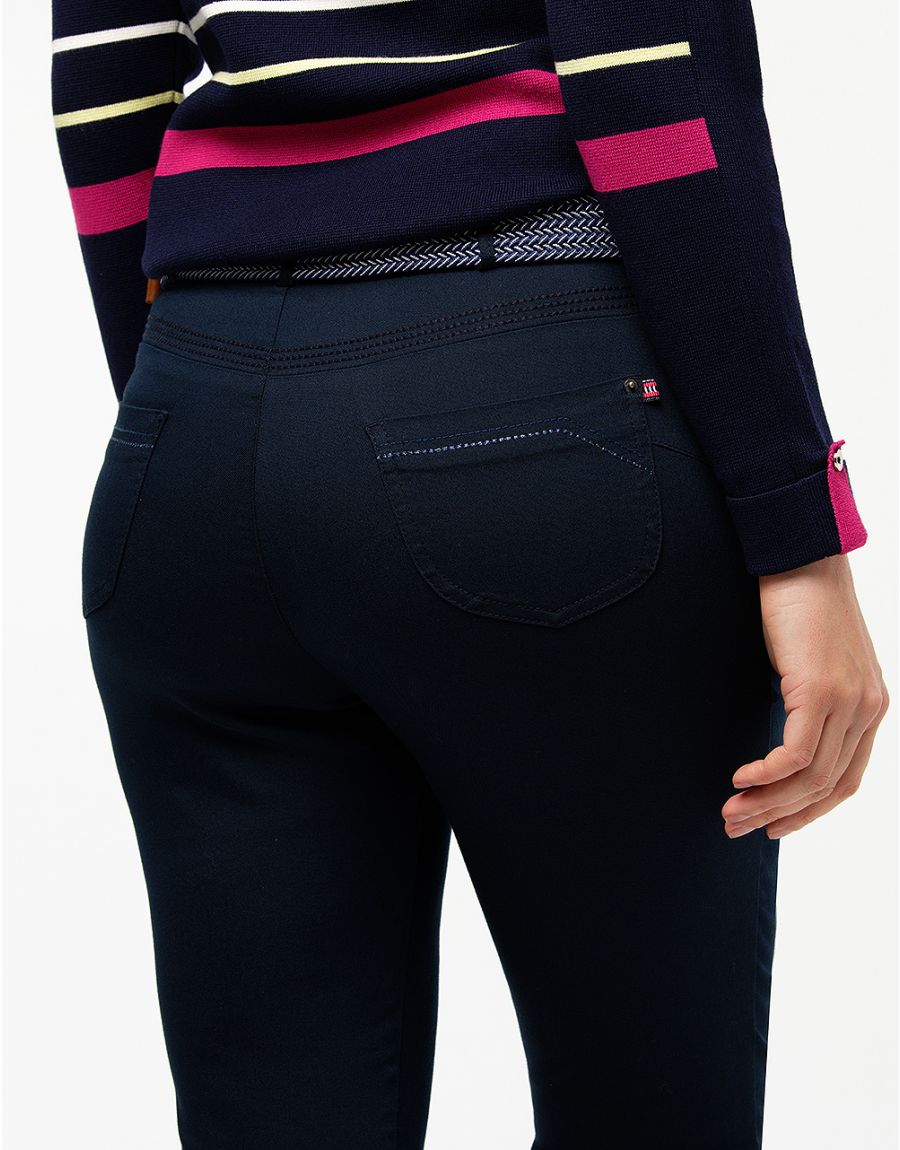 Jegging bleu marine coton