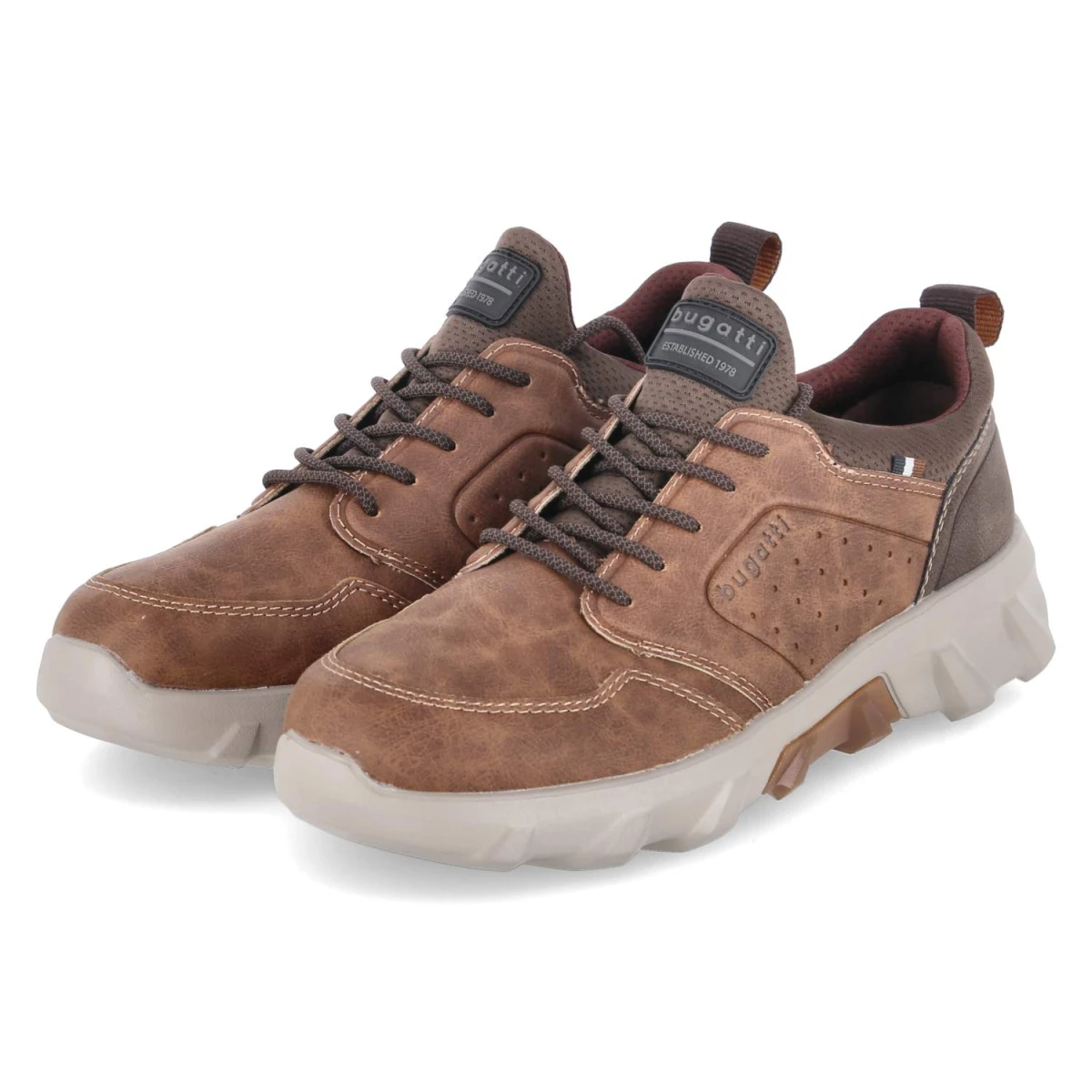 BugattiHalbschuhe - cognac / brown