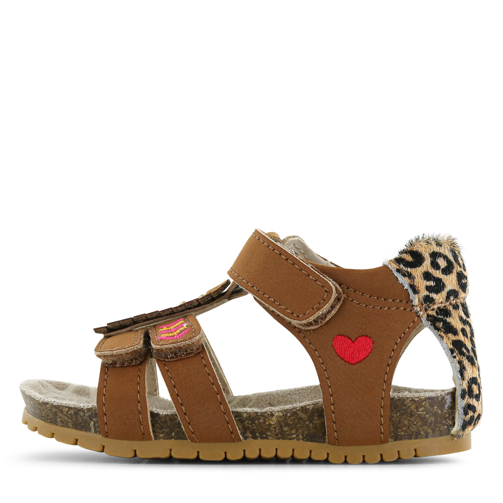 Shoesme cognac sandaaltje met details Microleer | Meisjes schoenen