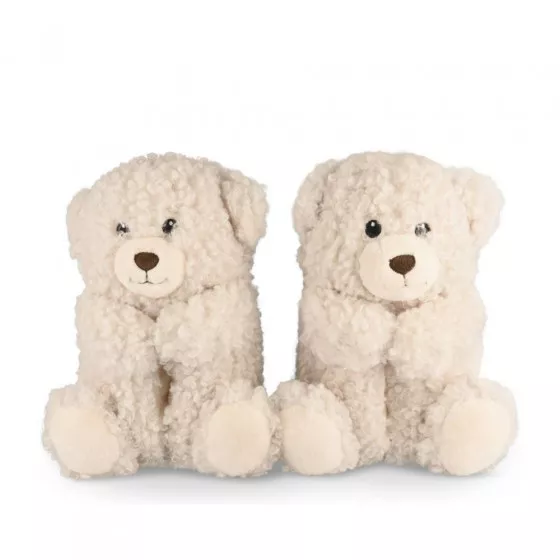 Chaussons peluche ourson BEIGE MERRY SCOTT