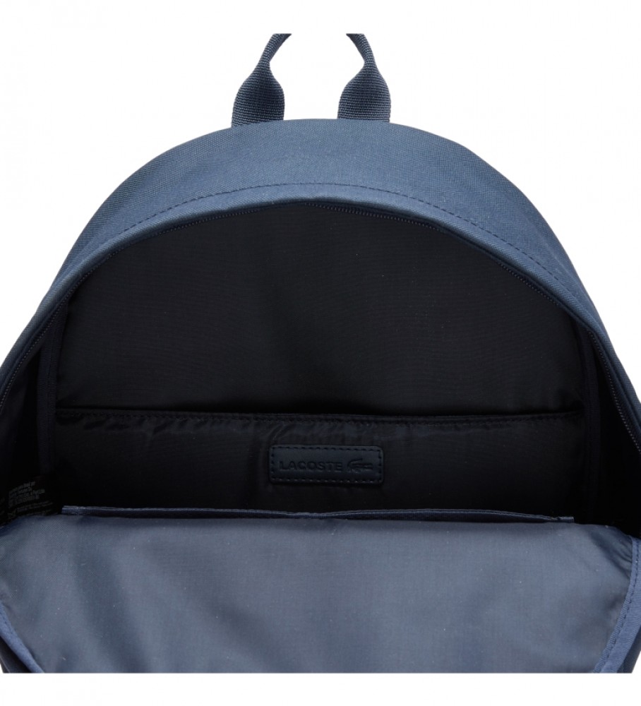 Mochila Lacoste azul-marinho com compartimento para laptop
