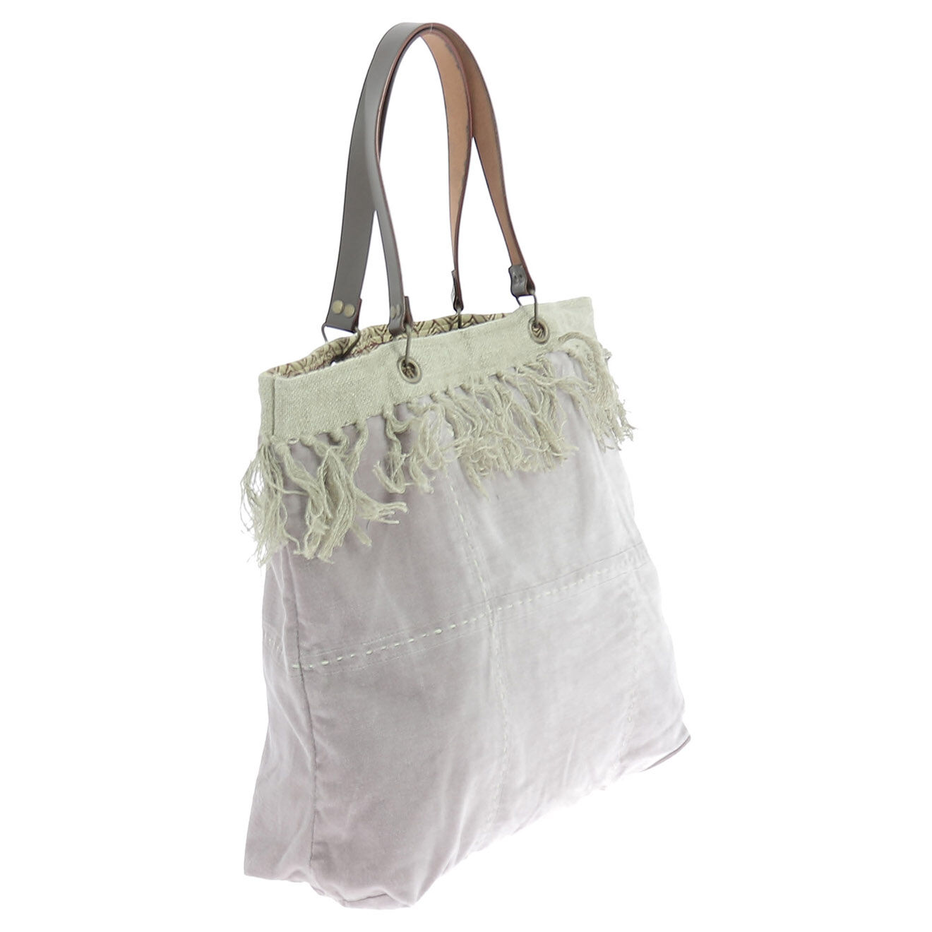 En Fil d'Indienne Sac Cabas Medium Boho lilas - 40x40x12 cm