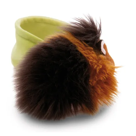 NICI Kuscheltier Meerschweinchen espresso-karamell 12cm im Körbchen grün