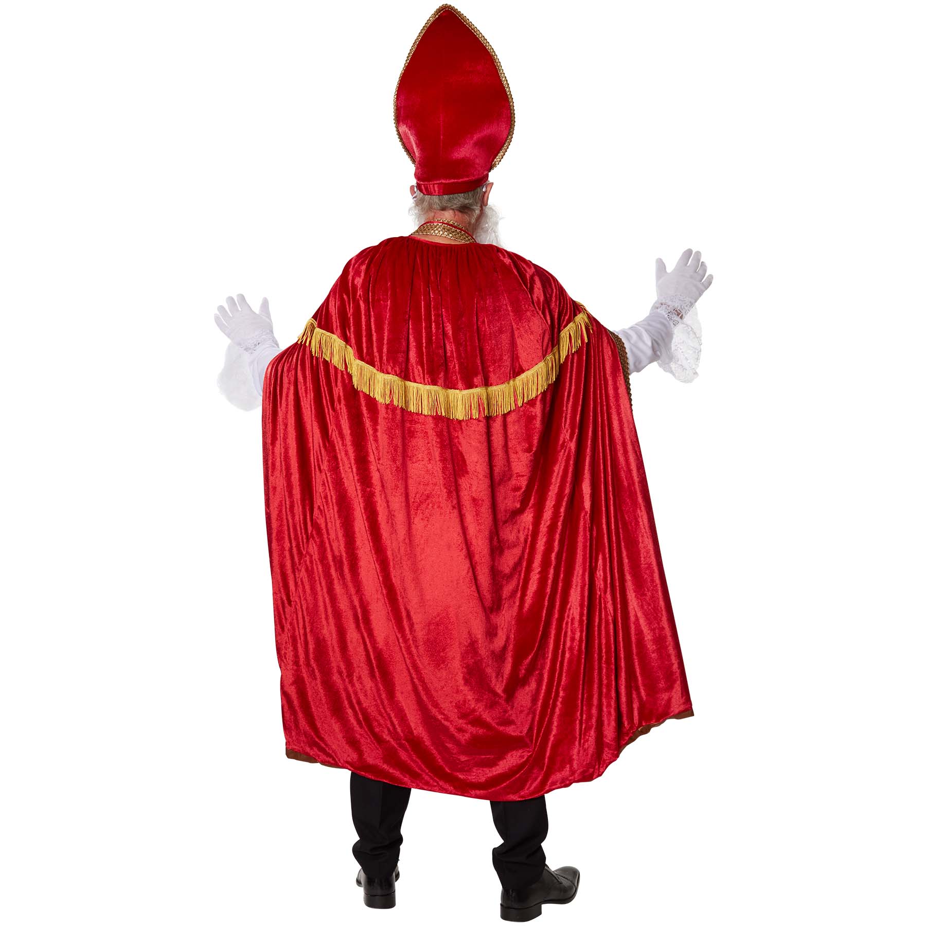 tectake® Herrenkostüm St. Nikolaus-Set dunkelrot