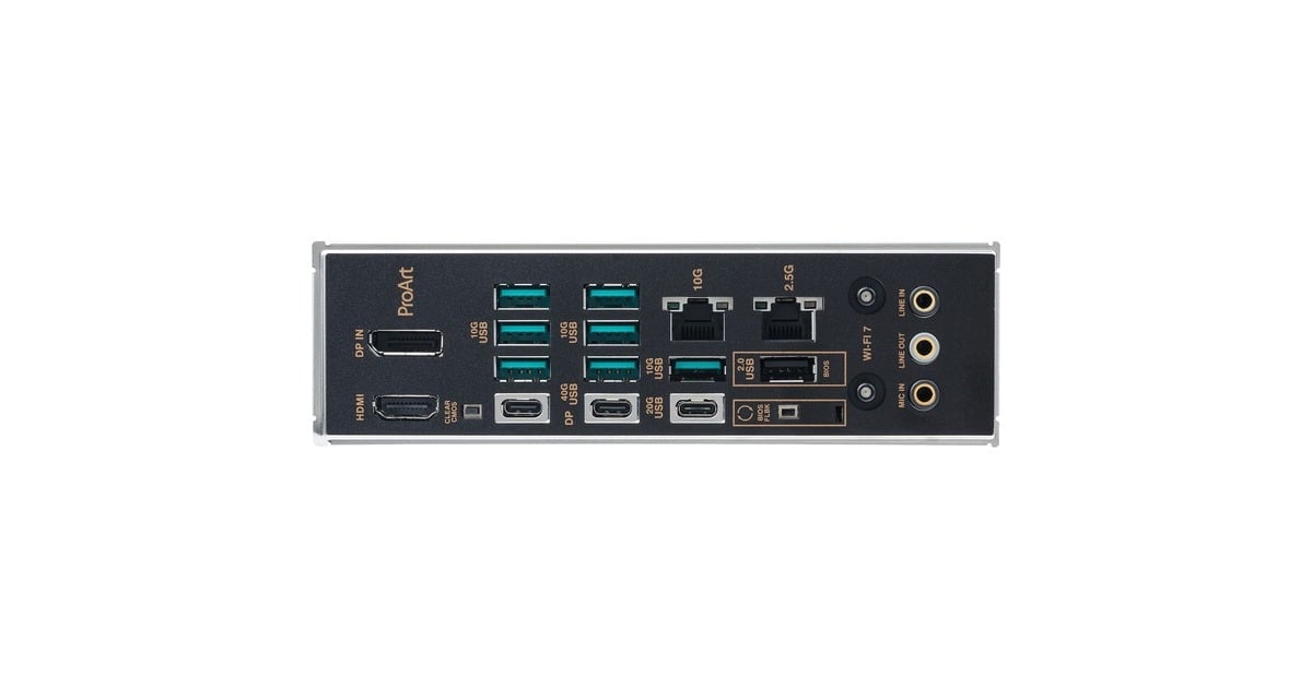 ASUSProArt X870E-CREATOR WIFI socket AM5 moederbord  (2.5Gb-LAN, Wi-Fi 7, BT, Sound, ATX)