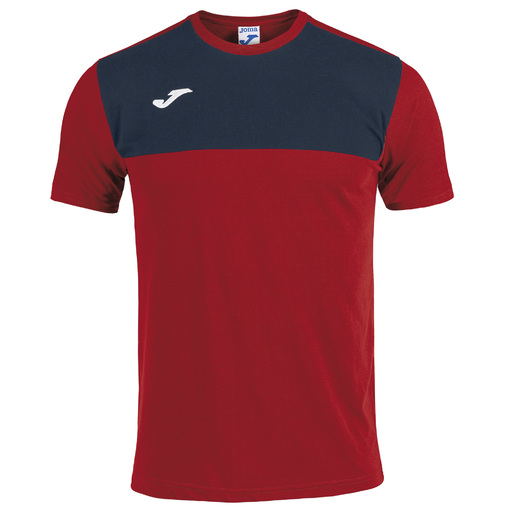 Camiseta Manga Corta Joma Winner Rojo Marino