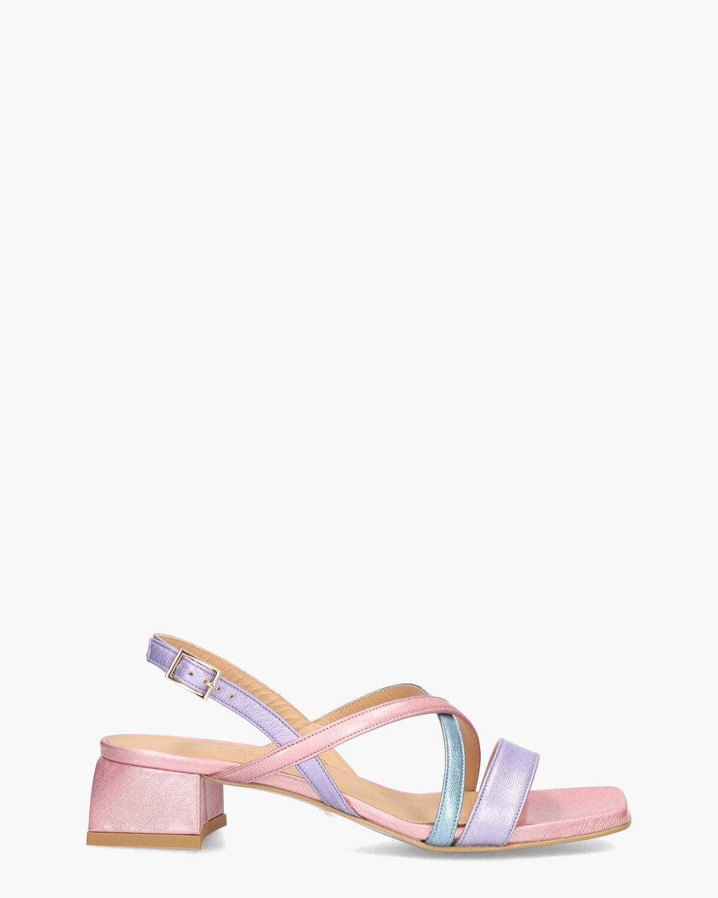 Di Lauro 3000 Lichtroze/Multicolor Damessandalen