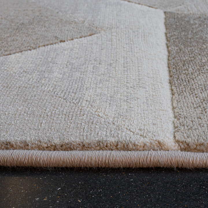 Abstract vloerkleed - Axil  Taupe 6575