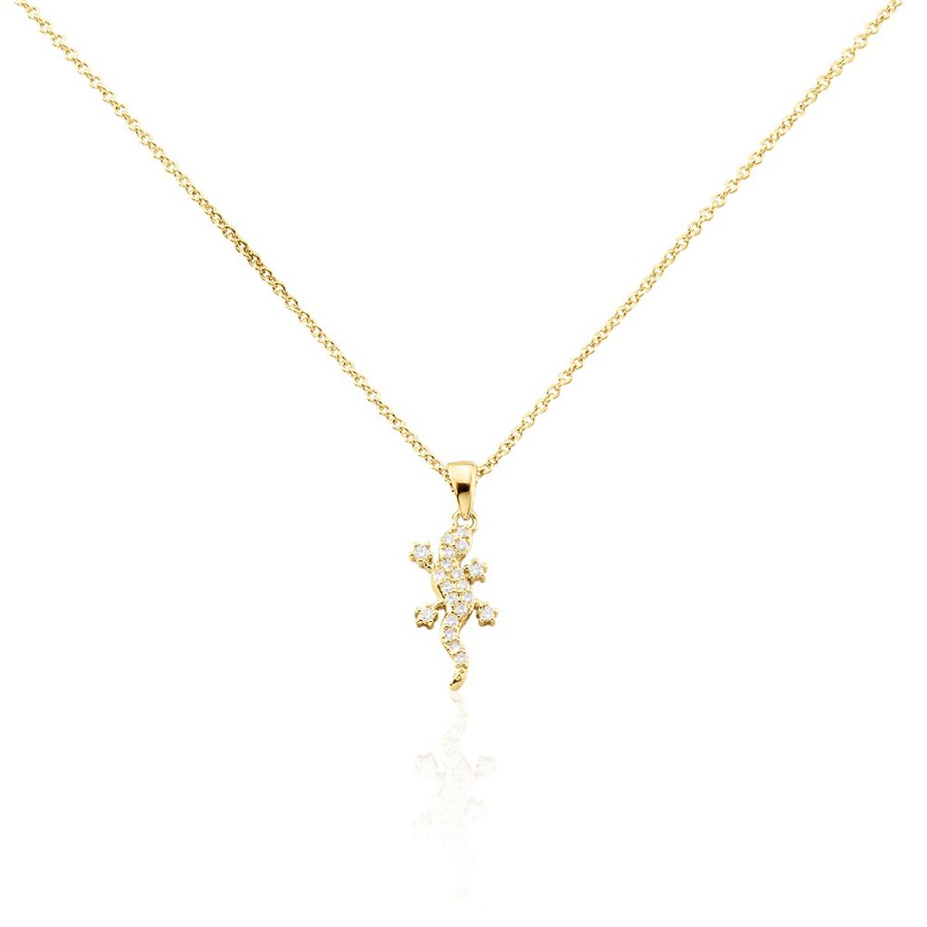 Collier Lehar Plaqué Or Oxyde