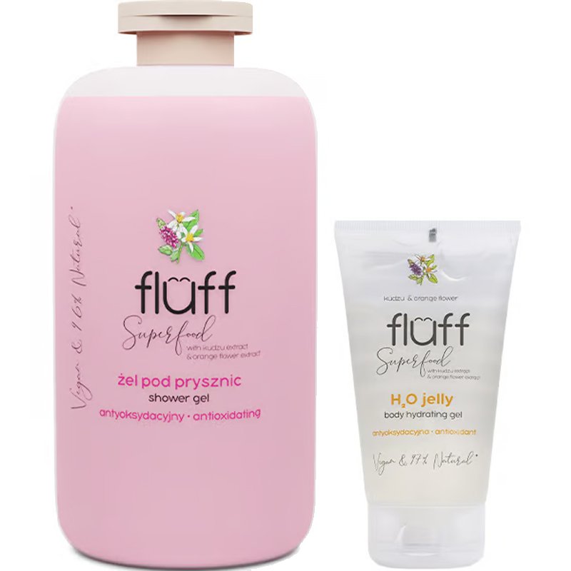 Gel douche & gel hydratant antioxydants - Kudzu & fleur d'oranger - Corps - 2 produits