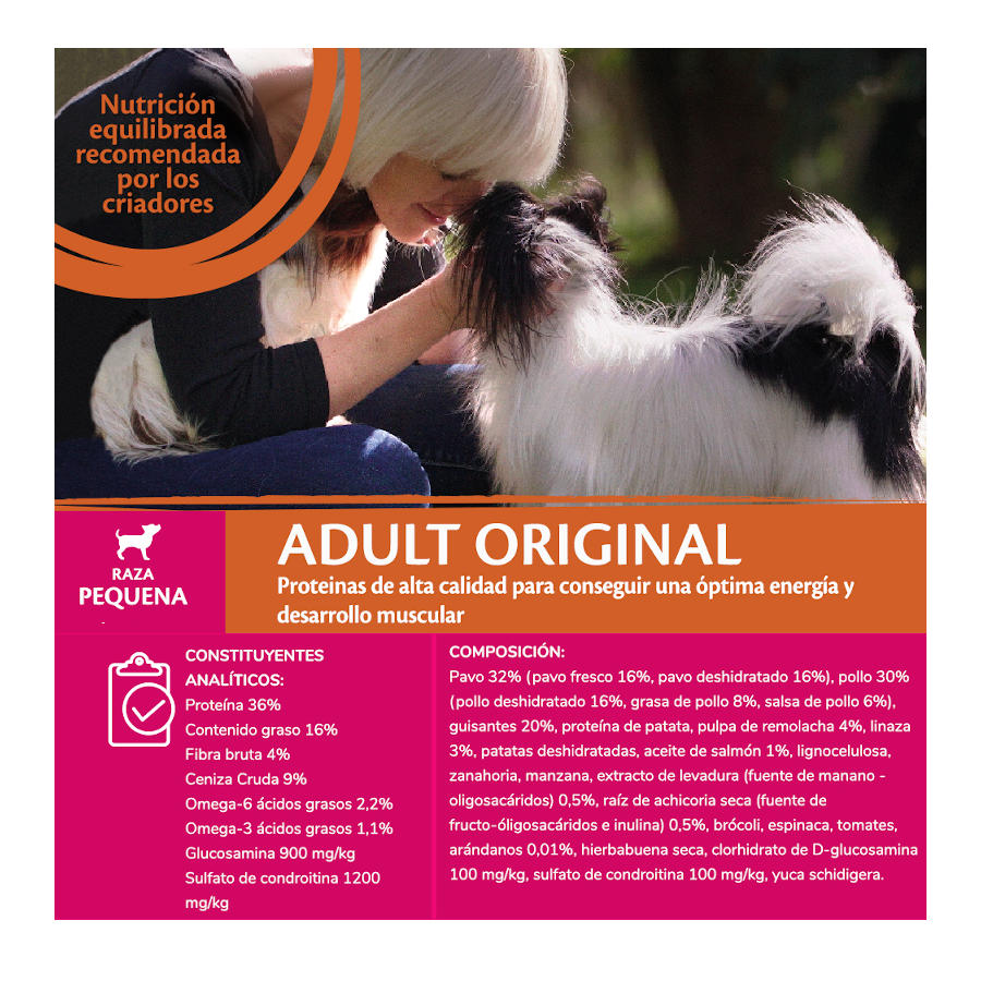 Ração para cães Wellness Core Adult Small Original de peru e frango, 1,5 kg