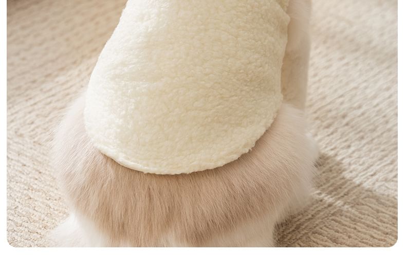 Cissilli - Chenille Pet Top met Berenoren en Capuchon