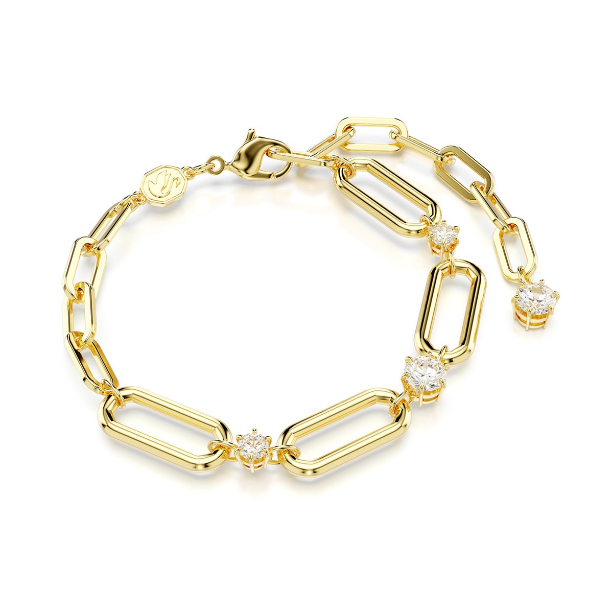 Bracelet Swarovski Constella chaine doré