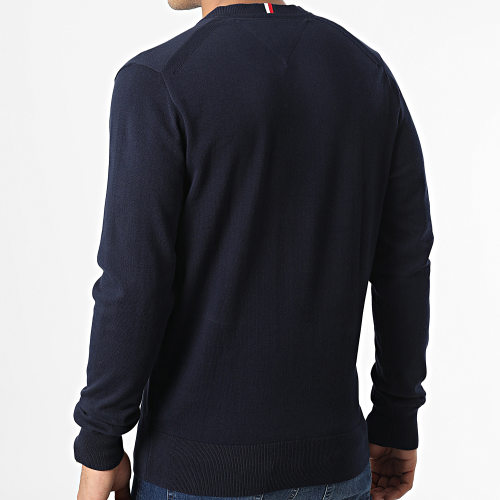 Pull Col V 1995 0956 Bleu Marine