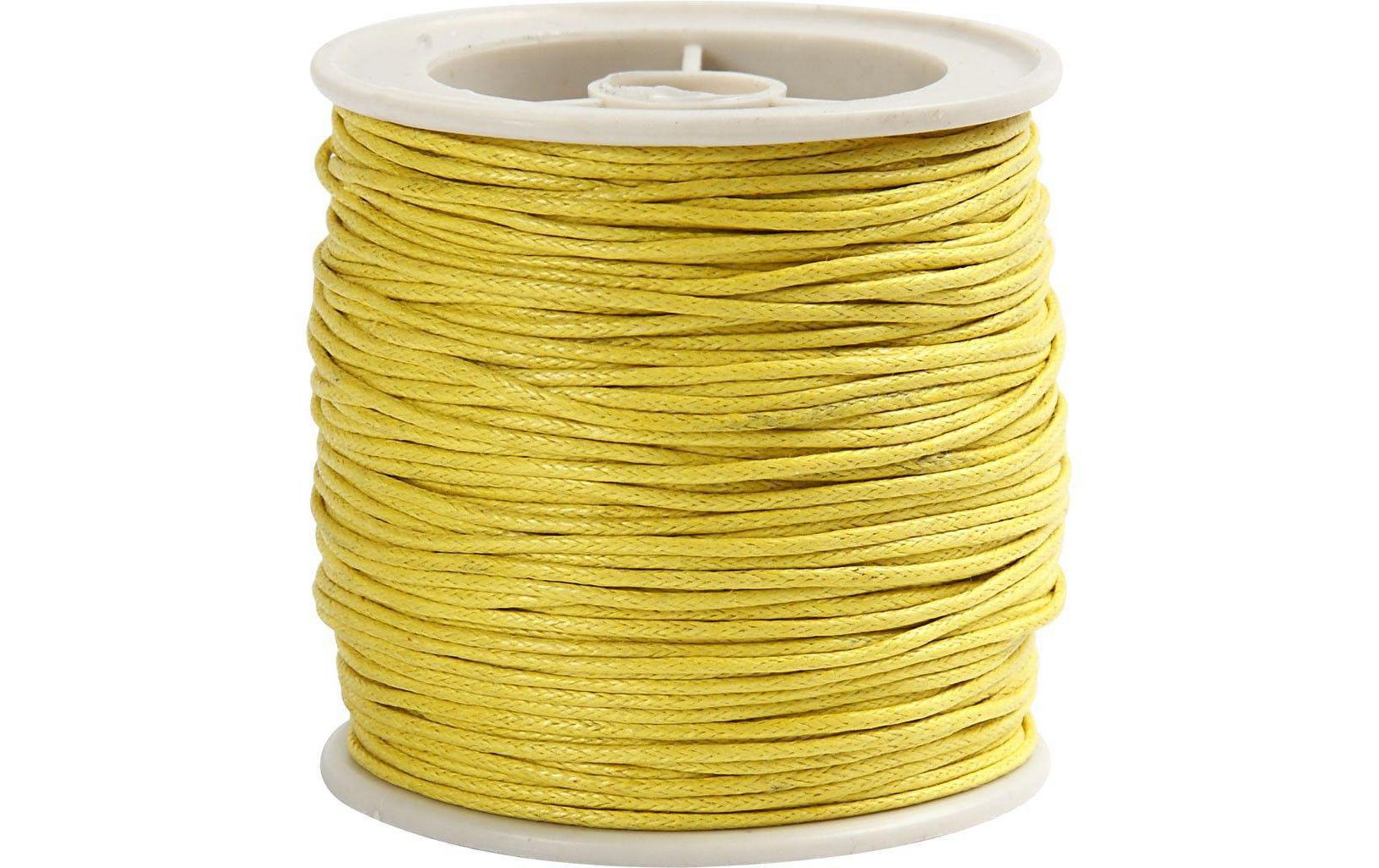 Baumwollband 1 mm gewachstBaumwollband
