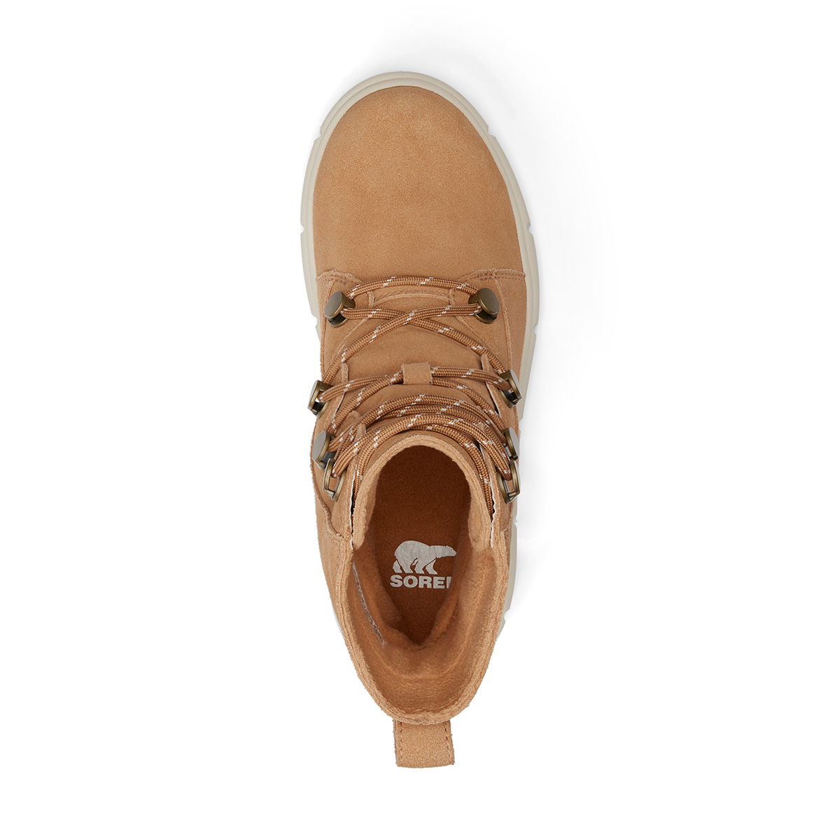 Sorel Explorer III Joan Waterproof vinterstøvle, dame (Tawny Buff / Chalk)