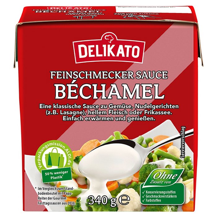 DELIKATO Feinschmecker Sauce 300 ml, Bechamel