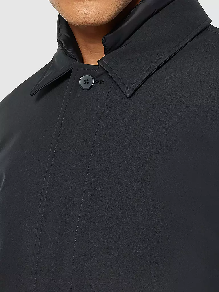 KNOWLEDGE COTTON APPAREL Mantel CLIMATE SHELL schwarz