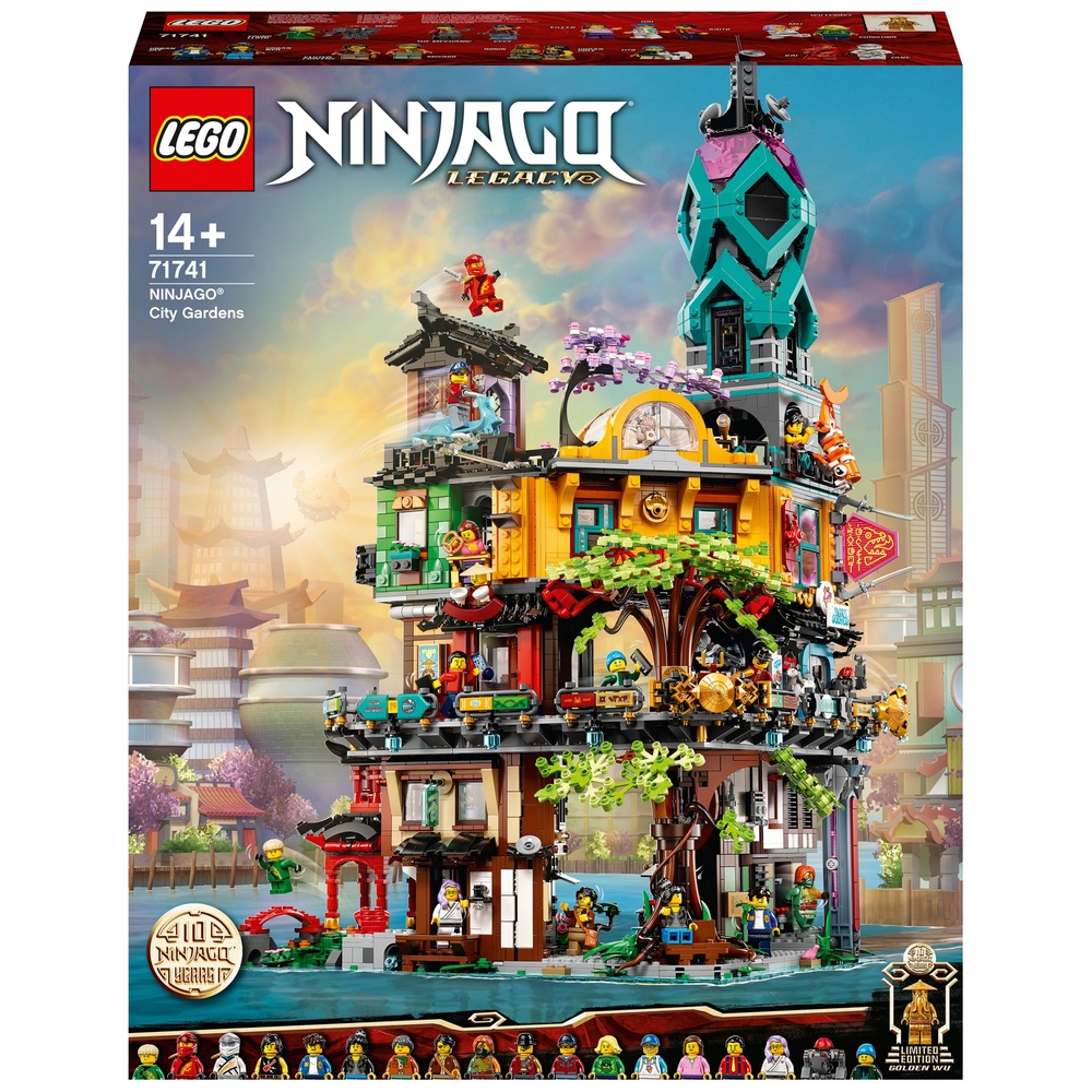 LEGO NINJAGO 71741 Legacy City Gardens Großes Ninja-Haus Bauset