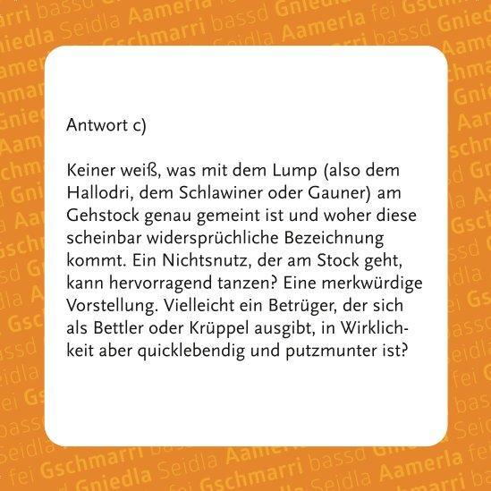 Gräschkurs Fränkisch - Das Quiz (Spiel)