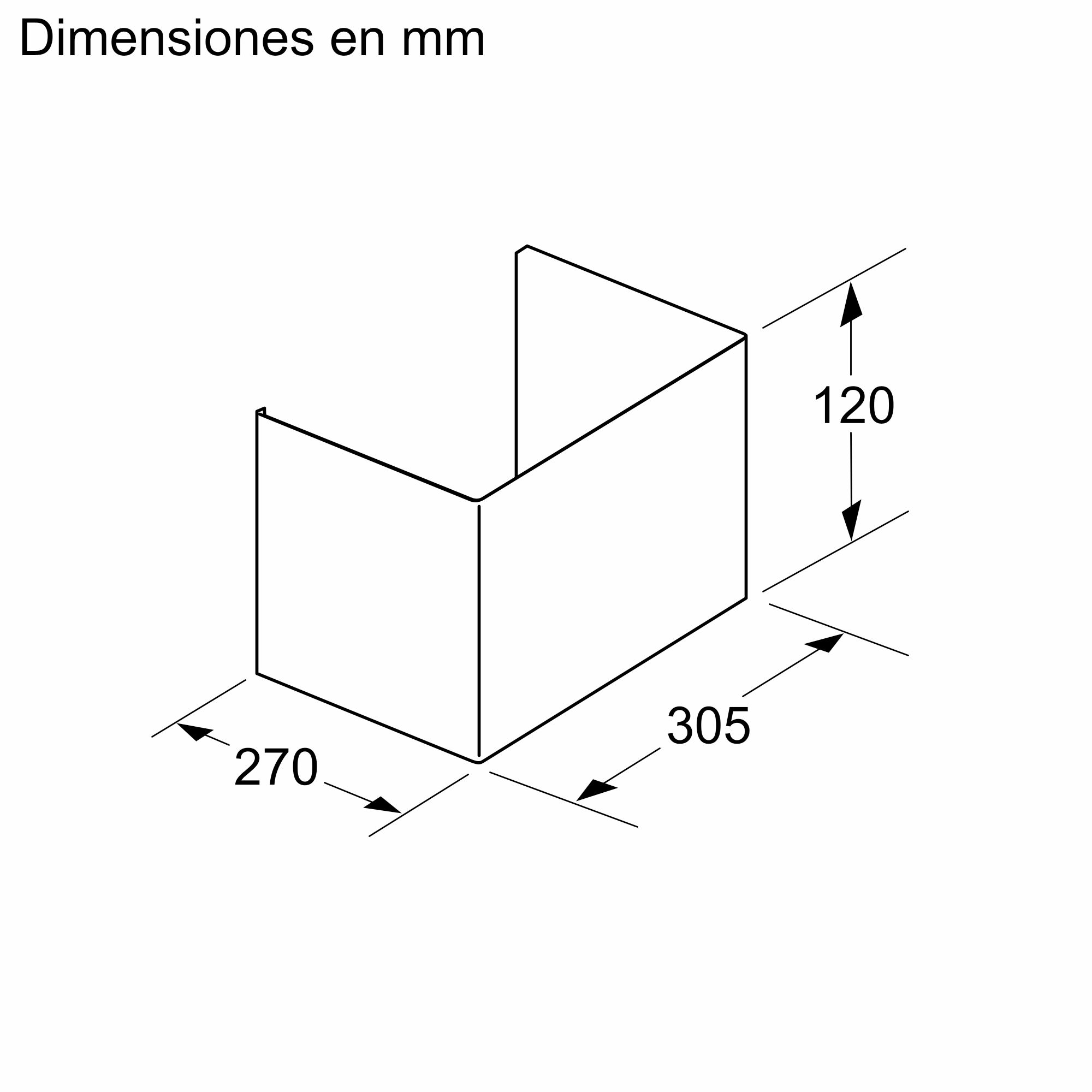 Acessório para capô 120 mm DWZ0IB5G017003892