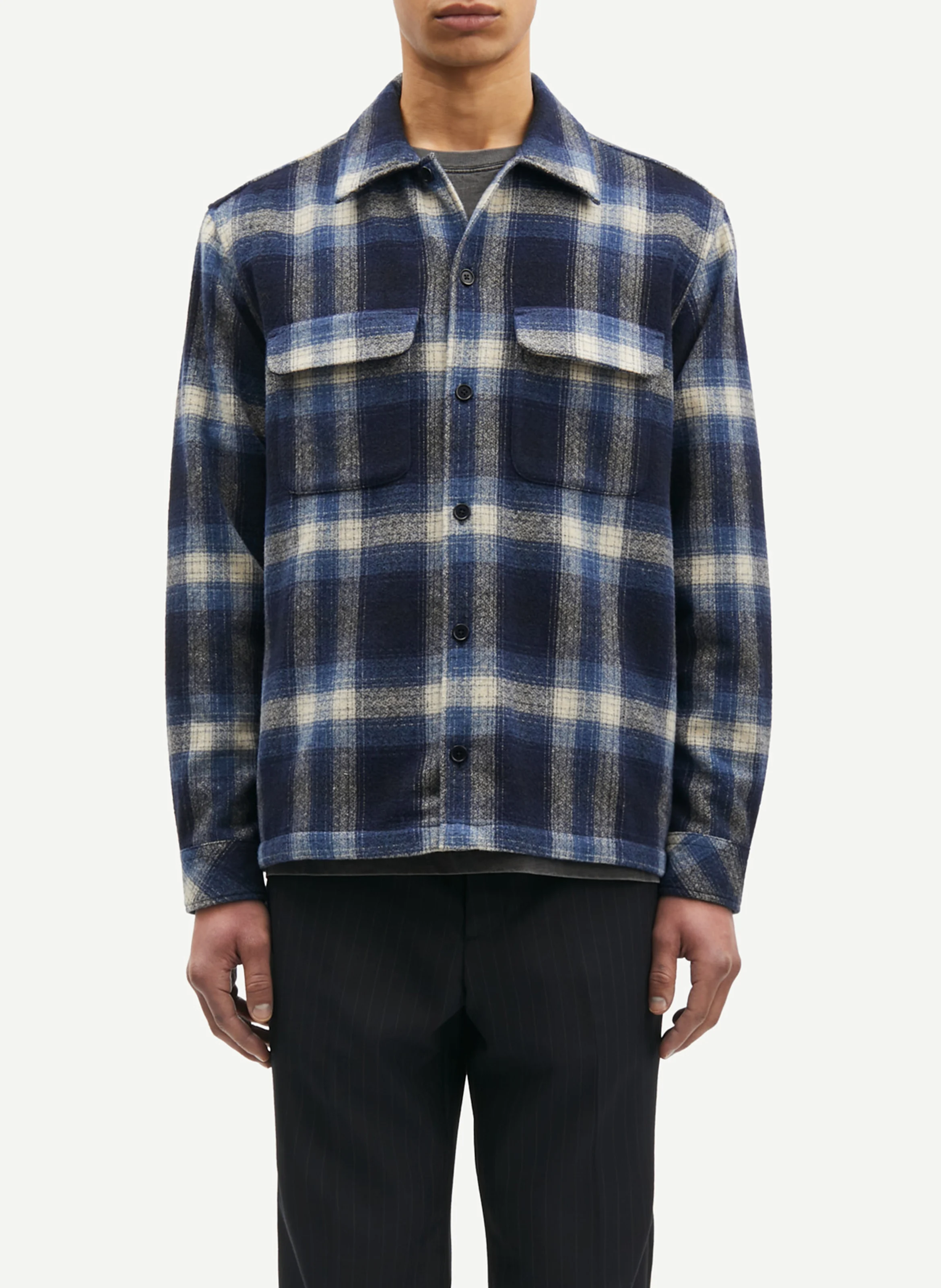 SACASTOR - Surchemise oversize à carreaux | Bleu