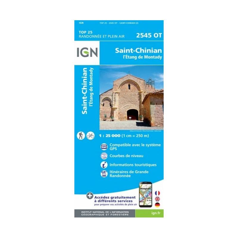 St-Chinian / L'Étang De Montady - Carte topographique