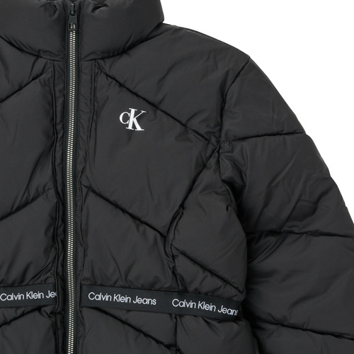 Calvin Klein Jeans - LOGO TAPE LIGHT JACKET - Noir