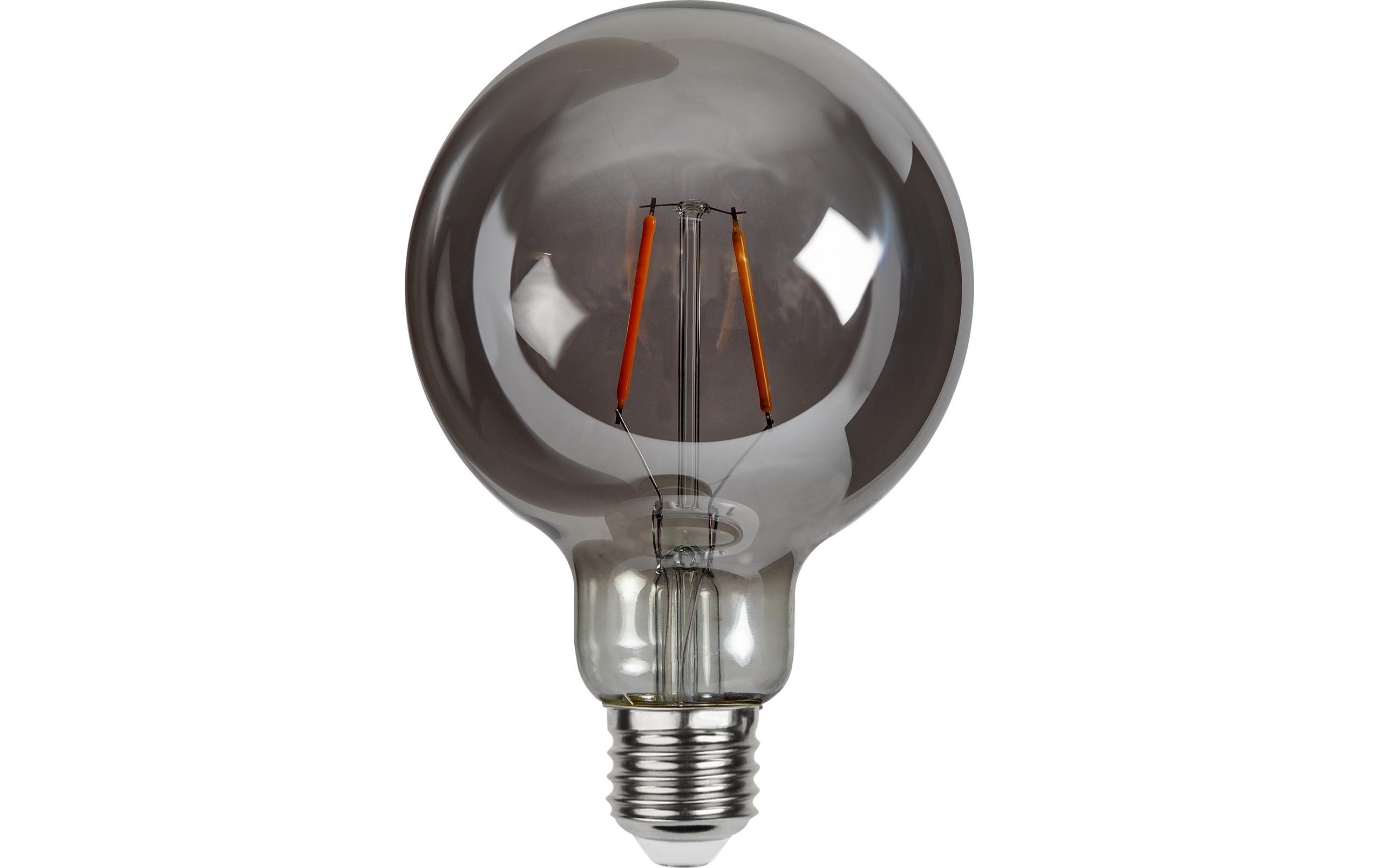 Lampe Plain Smoke G95 1.8 W (13 W) E27 WarmweissFilamentleuchtmittel in Globeform mit geschwärztem Glas