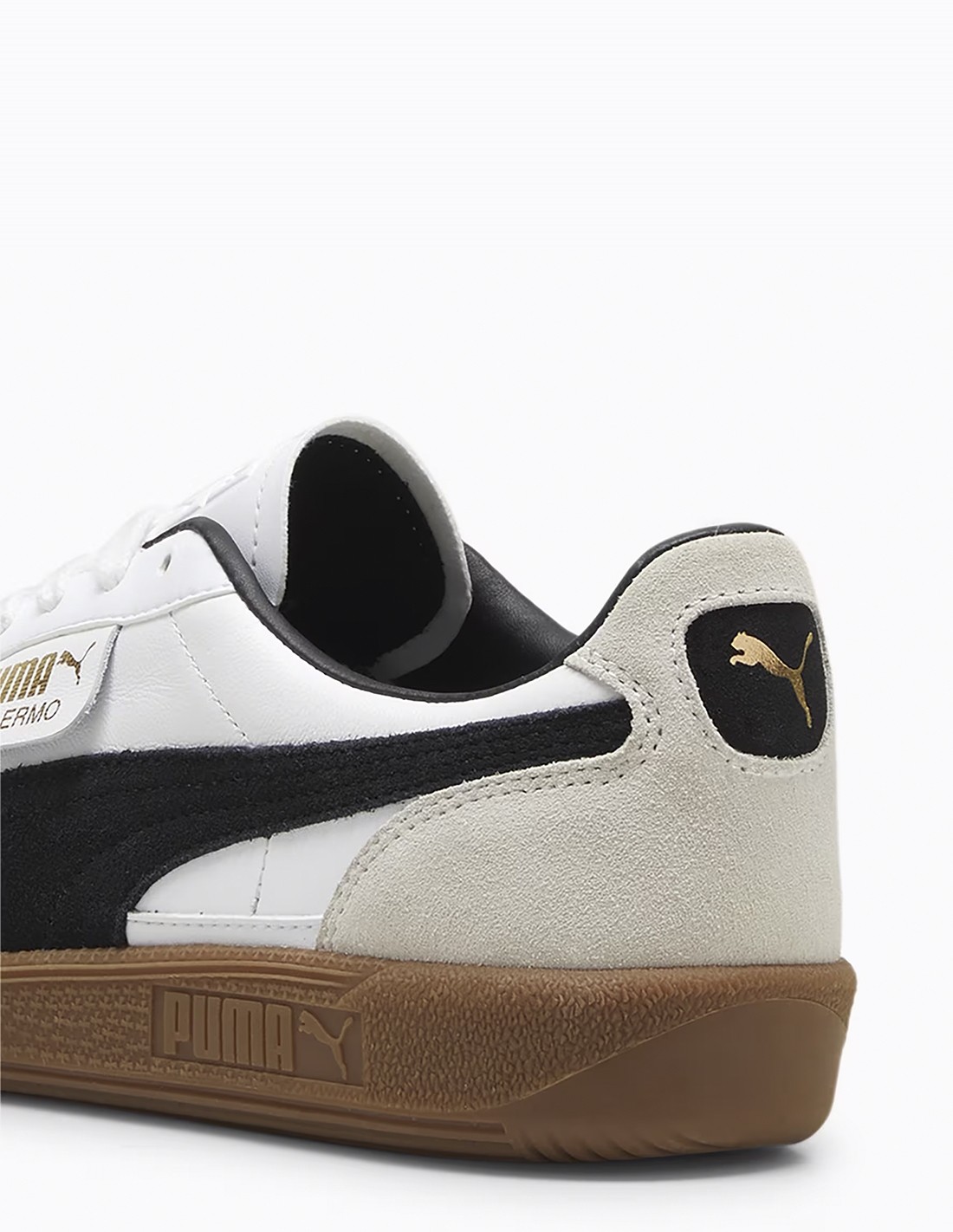 puma Sneakers Mixte Palermo LTH Blanc/Noir Cuir