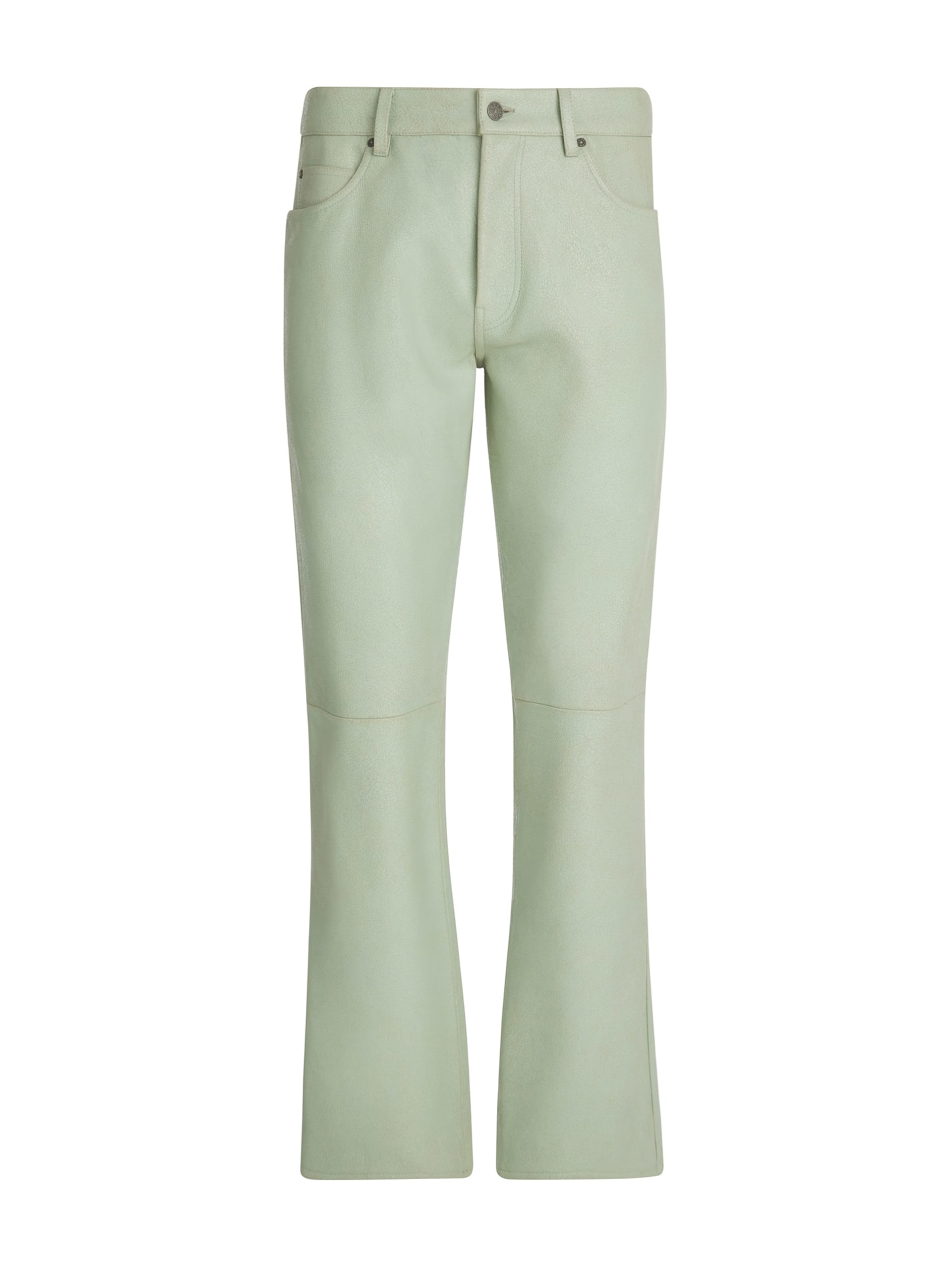 calça de couro craquelado