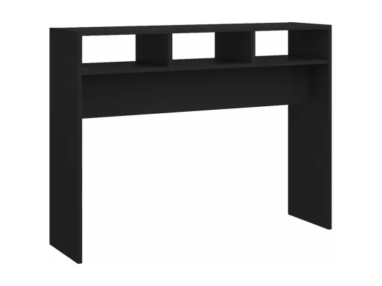 Table console Noir 105x30x80 cm Aggloméré