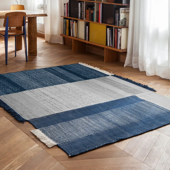 nanimarquina - Tres Stripes 170 x 240 cm, schwarz