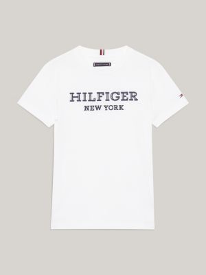 Camiseta Hilfiger com logotipo bordado Monotype