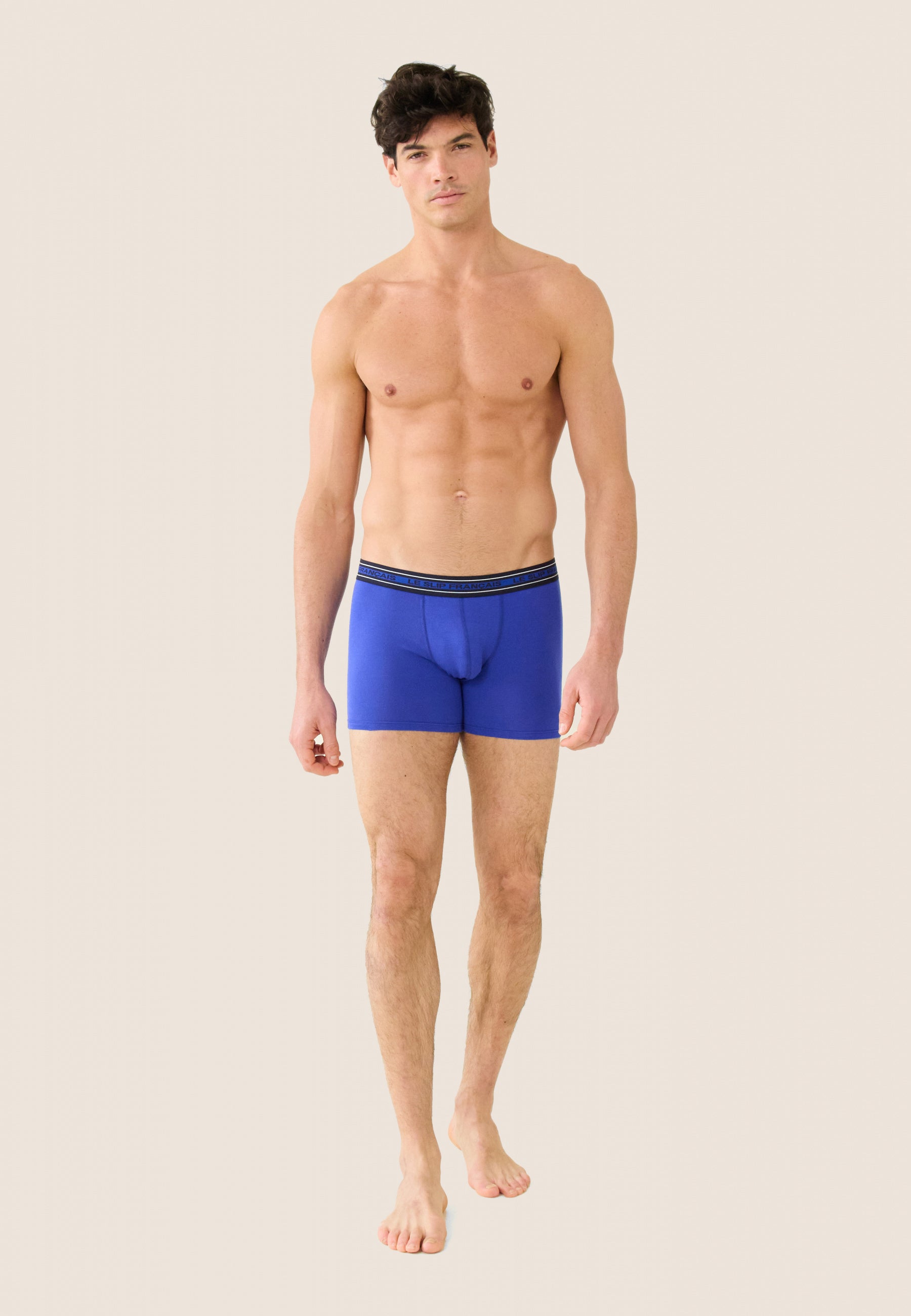 Boxer long en coton-Michel Bleu Éblouissant
