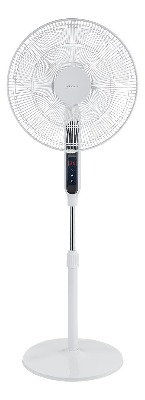 Nordic Home Floor blæser med fjernbetjening, 40 cm, lavt støjniveau, timer sjov