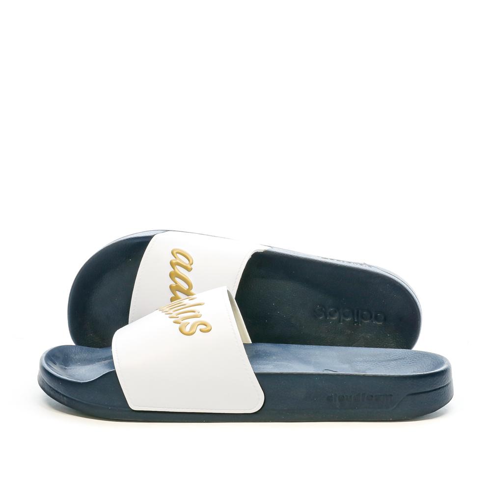 Adidas Claquettes Blanche/Marine Homme Adidas Shower GZ5930