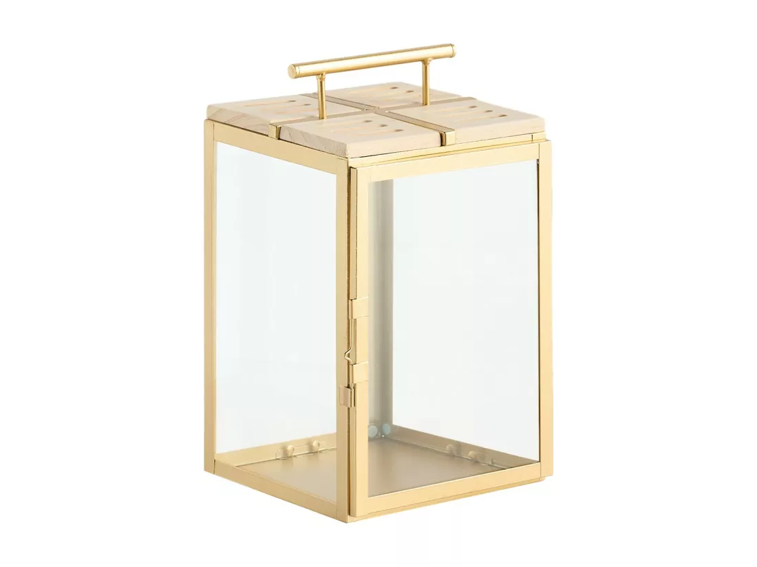 Lanterne Mirt Or Moyen 30 x 18 x 17