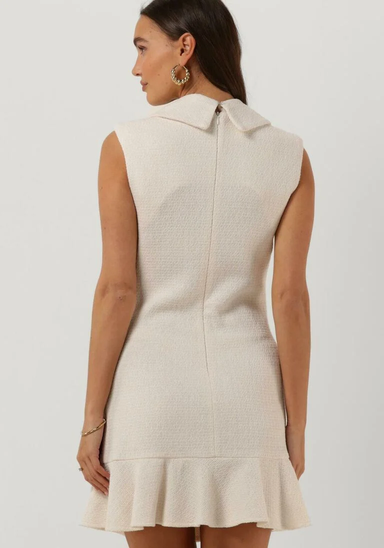 SILVIAN HEACH ecru silvian heach mini jurk gpp23256ve