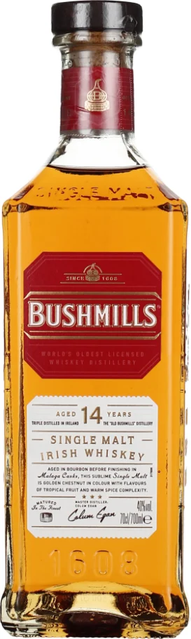 BUSHMILLS 14 YEARS MALAGA CASK 70CL