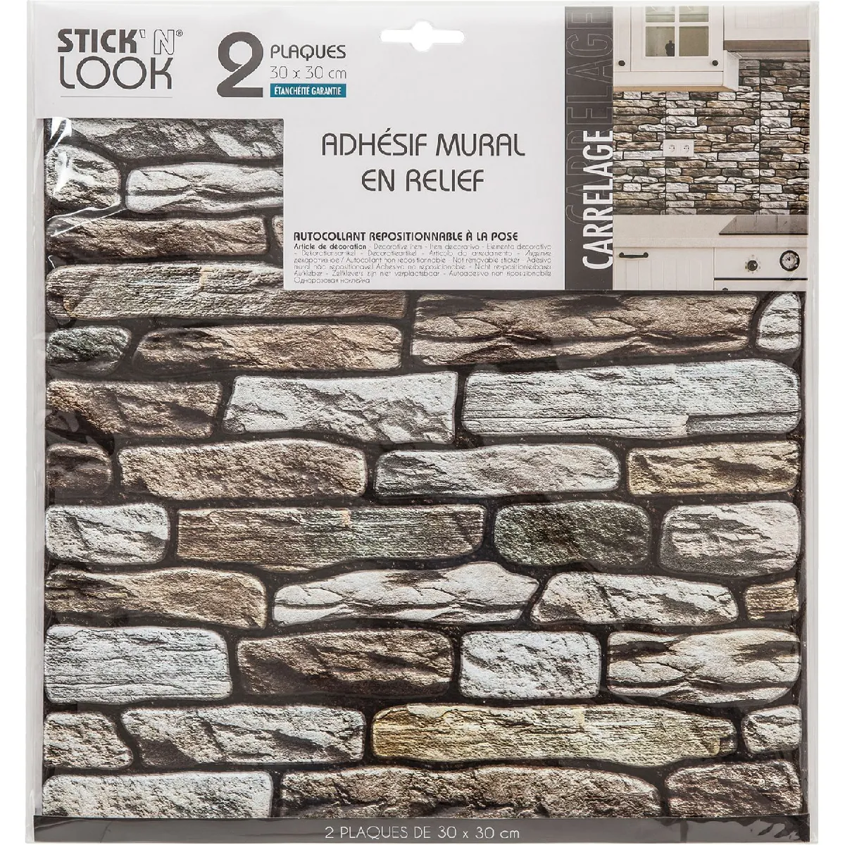 Atmosphera, Createur D'Interieur Atmosphera 2 Stickers Carrelage Mur - Taupe