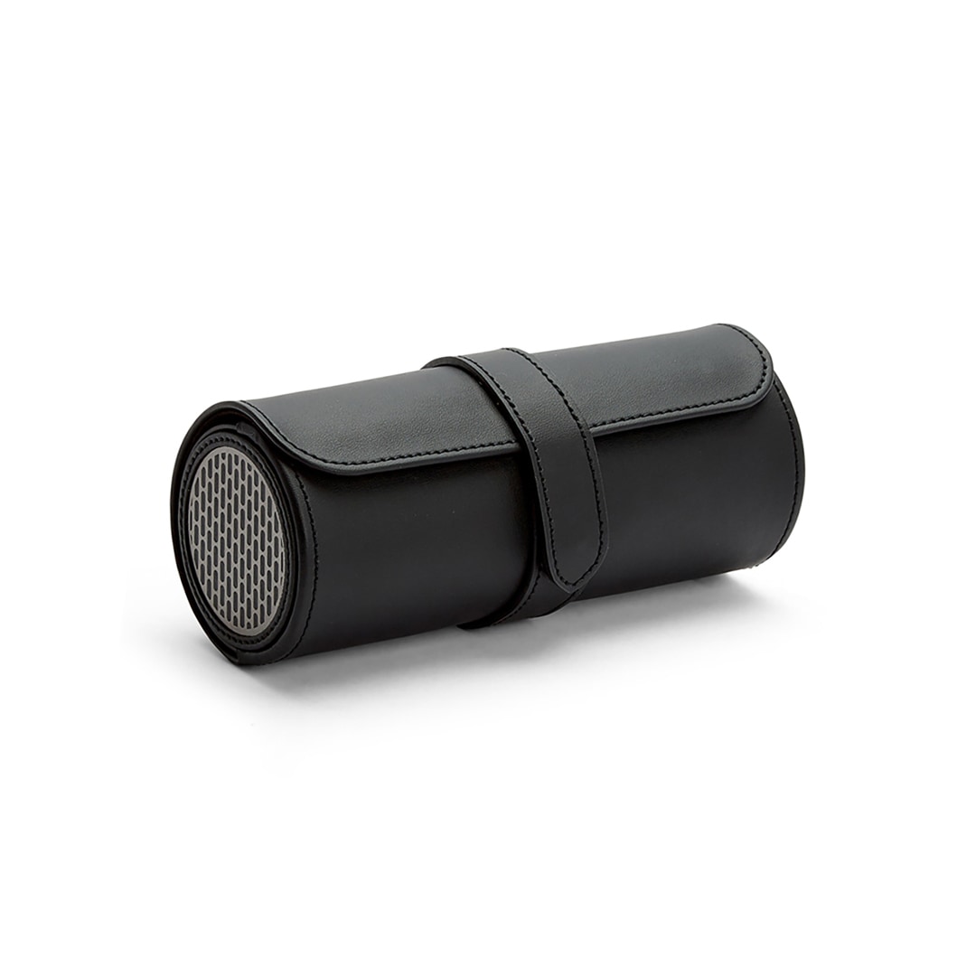 Wolf 1834 Roadster 3er Uhrenrolle Schwarz