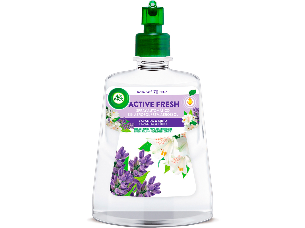 AMBIENTADOR RECARGA AIR WICK ACTIVE FRESH LAVANDA 224ML