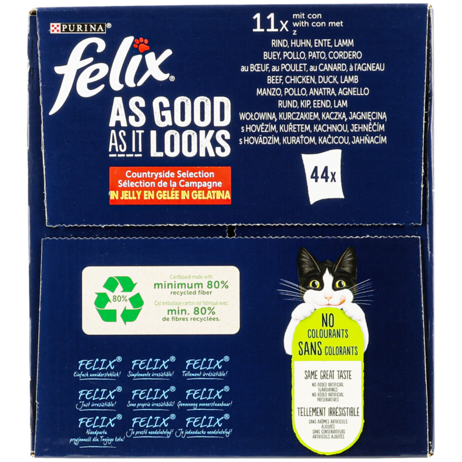 Felix So gut wie Katzenfutter in Gelee assortiert 44x85g