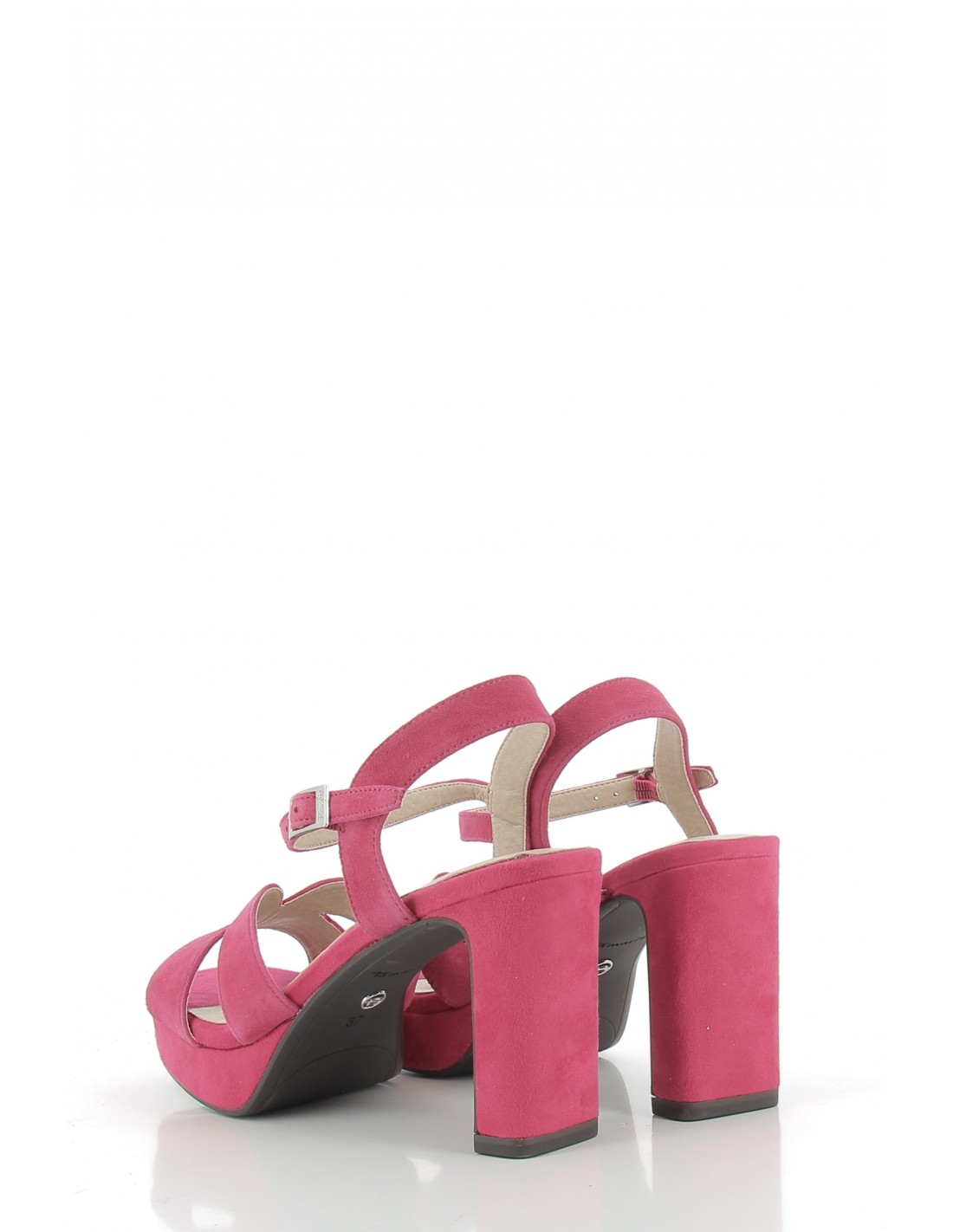 tamaris Sandales compensées à talon femme 28309-20 513 cuir Fuchsia