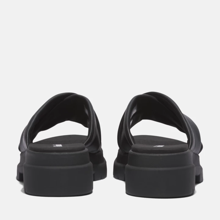 Sandale London Vibe à enfiler pour femme en noir