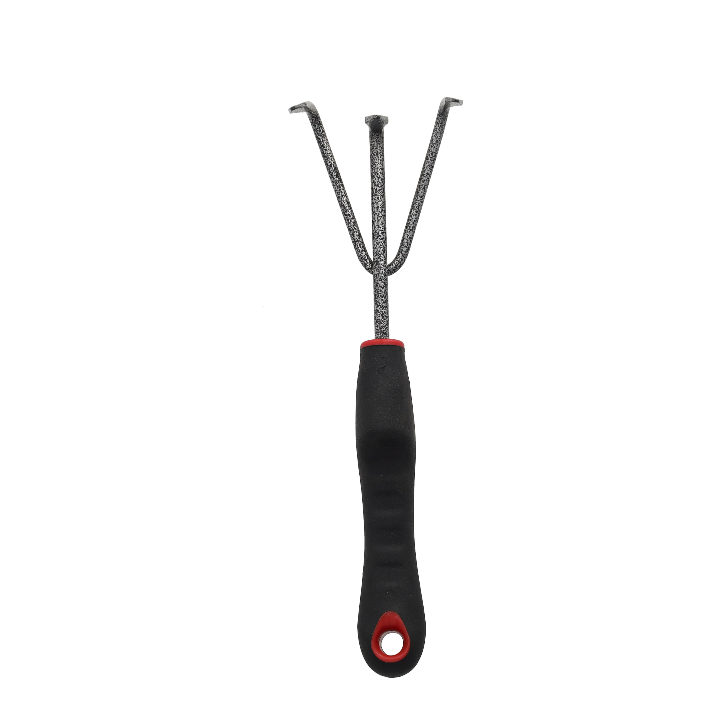 (32x10cm) Garten Harke Unkraut Rechen Jät Werkzeug Handgrubber (WM1038) - Schwarz / Silber